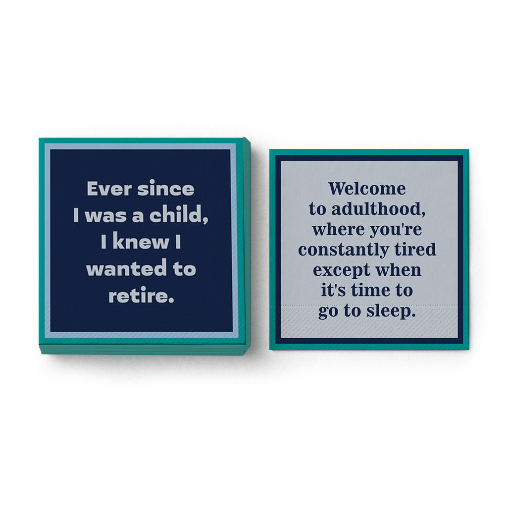 Welcome to Adulthood Napkin