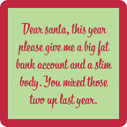 Dear Santa Coaster