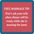 Free Marriage Tip Coaster