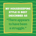 Housekeeping Style Square Metal Magnet