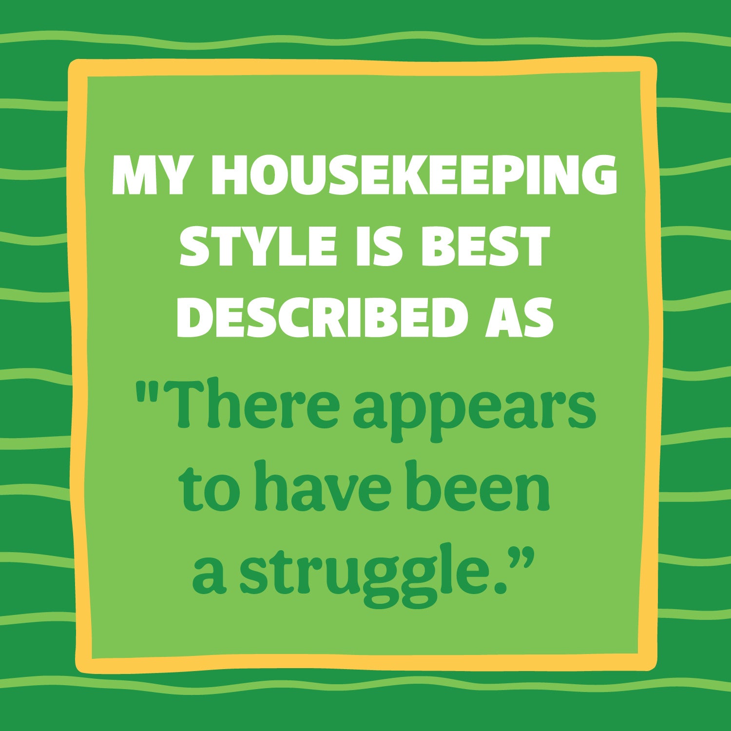 Housekeeping Style Square Metal Magnet