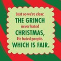 The Grinch Square Metal Magnet