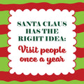 Santa Claus Square Metal Magnet