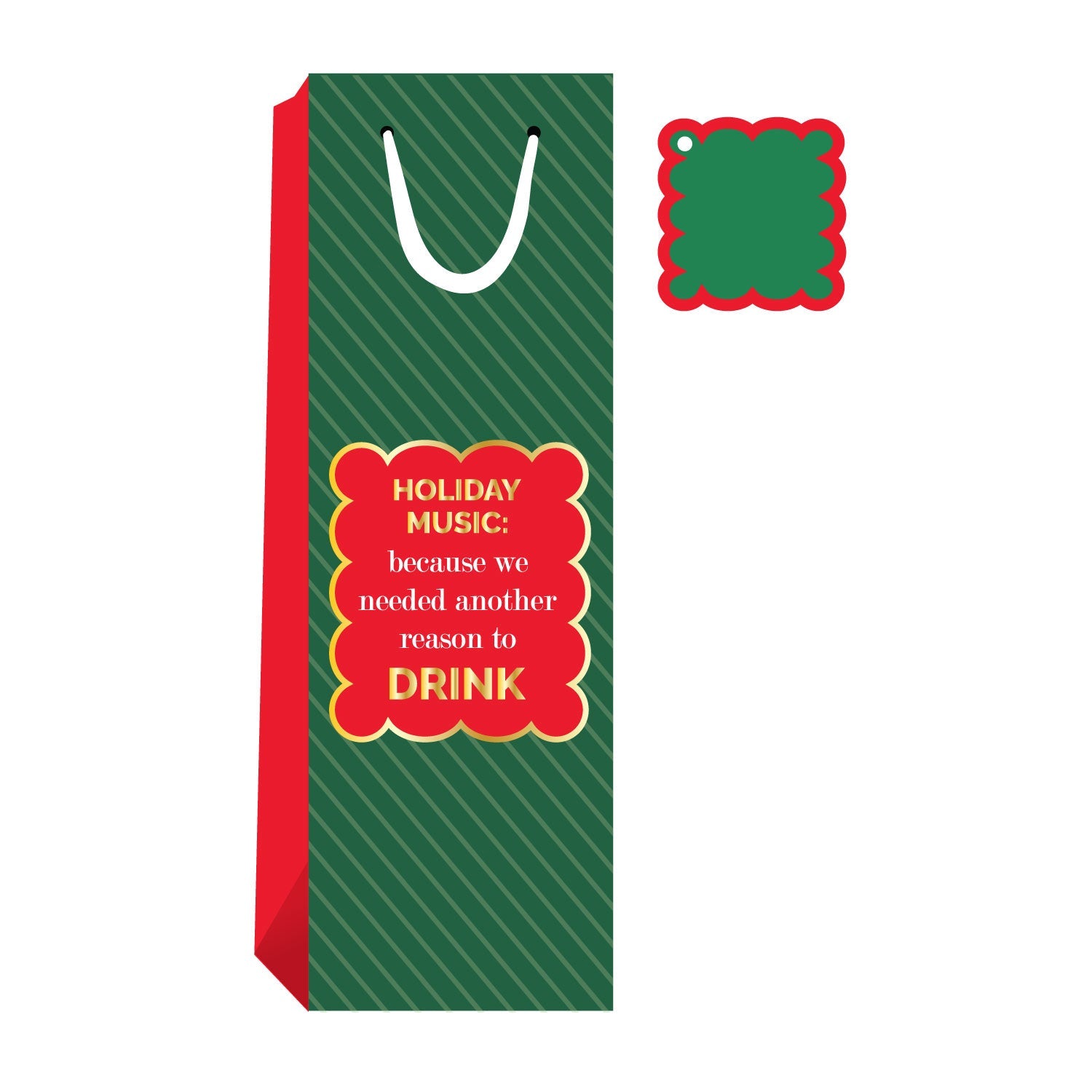 Holiday Music - Wine Bag