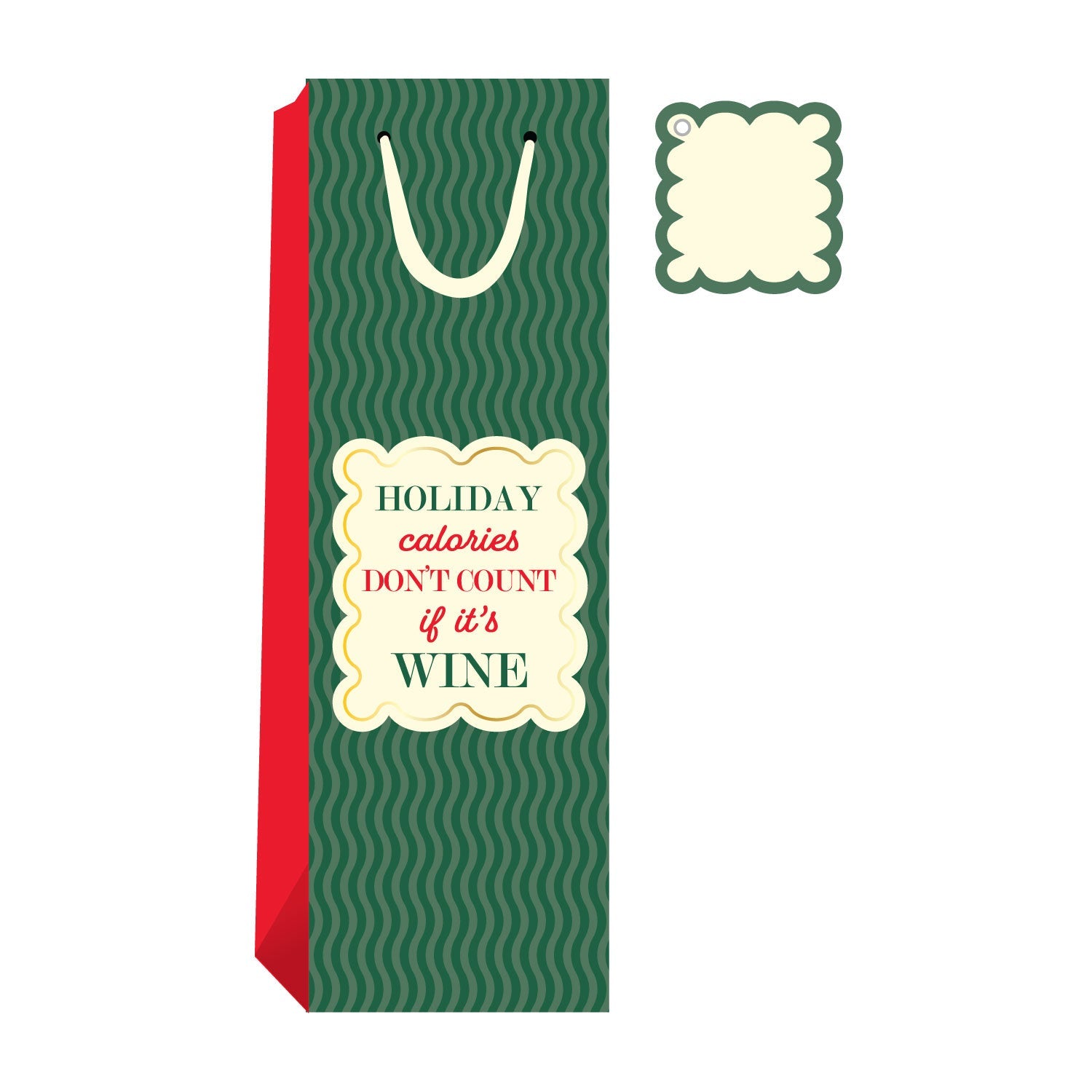 Holiday Calories - Wine Bag