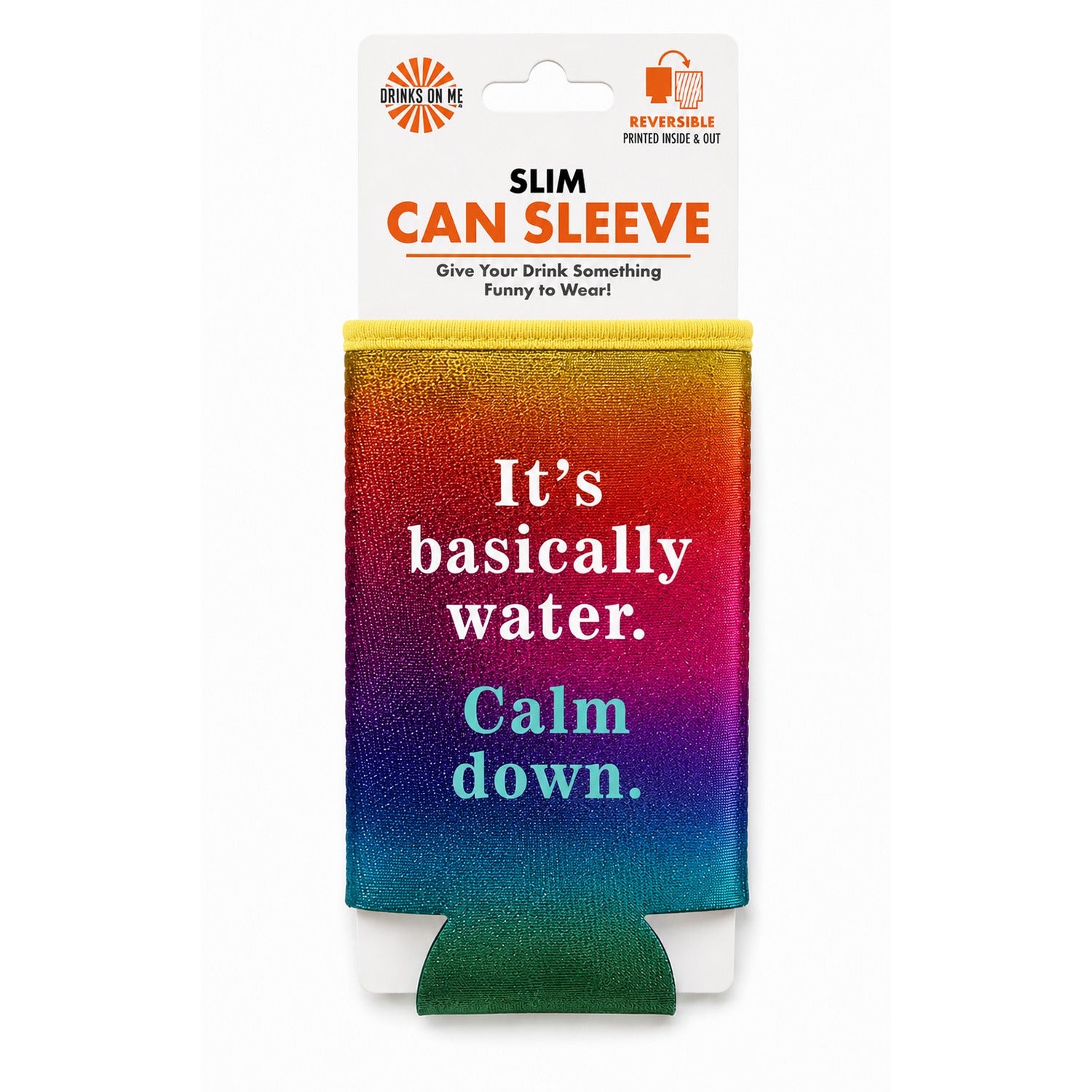 Calm Down Slim Can Sleeve