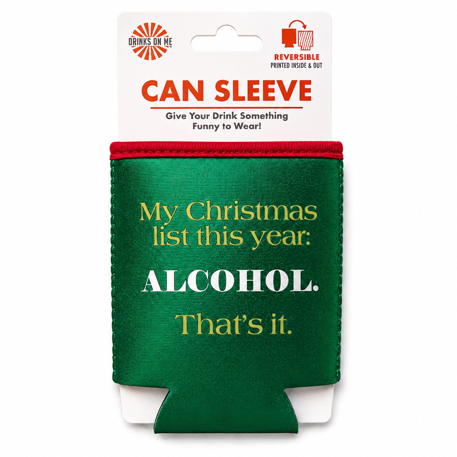 Christmas List Regular Can Sleeve