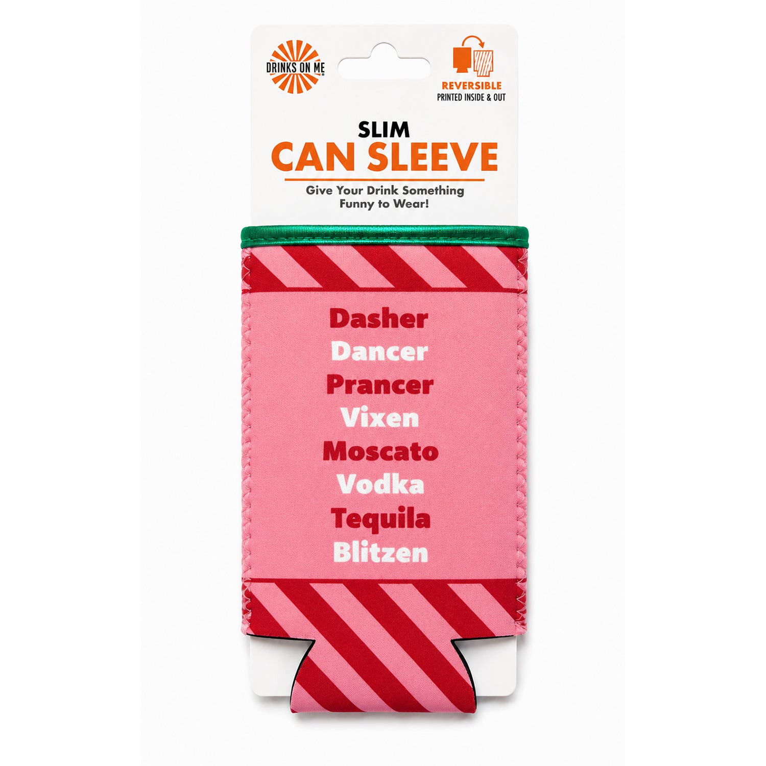 Dasher Dancer Slim Can Sleeve