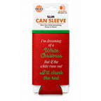 White Christmas Slim Can Sleeve