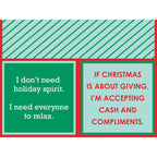 XMAS Cash & Compliments Napkin