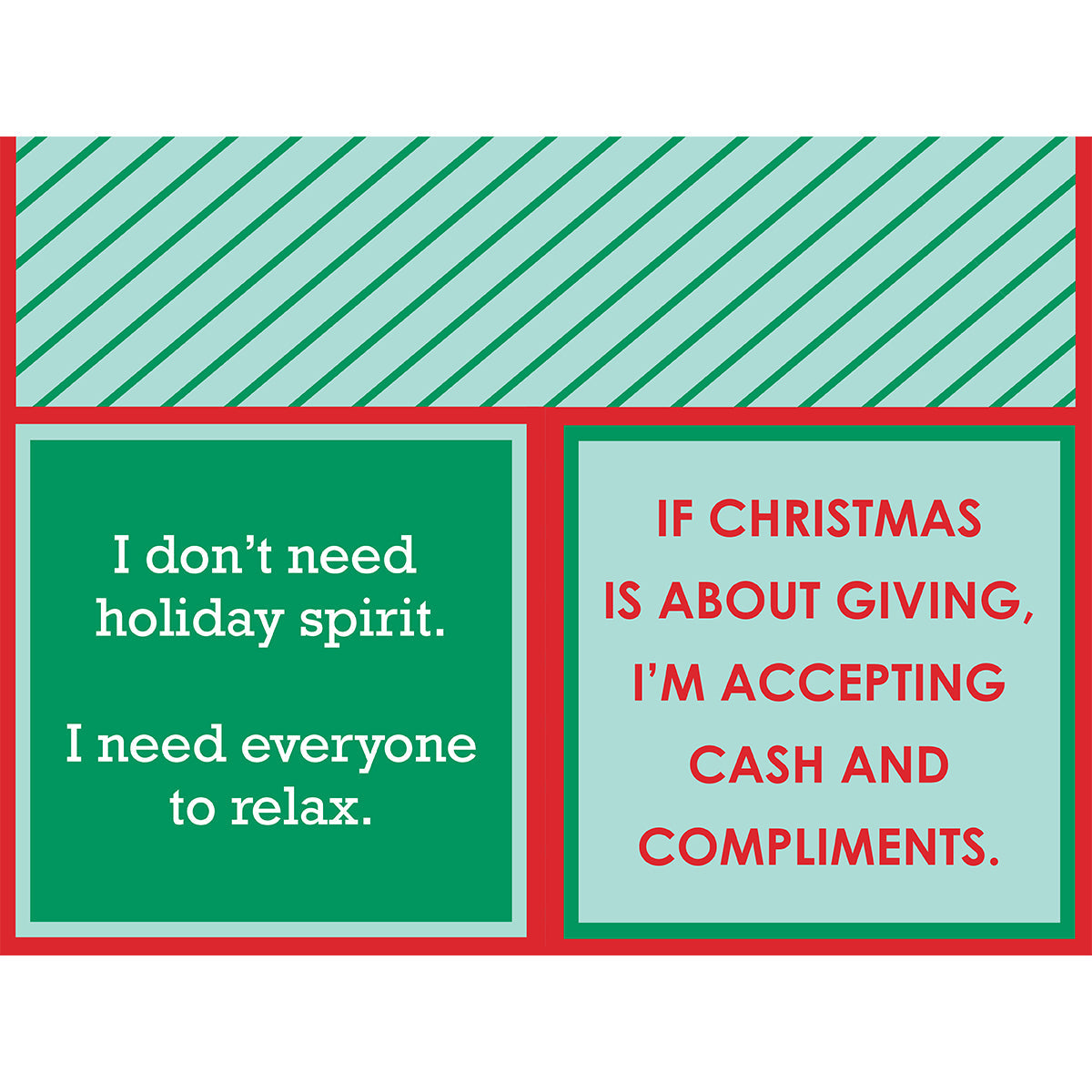 XMAS Cash & Compliments Napkin