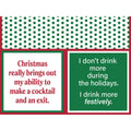 XMAS Drink More Festively Napkin