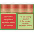 XMAS Alcohol Is The Answer Napkin