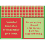 XMAS Alcohol Is The Answer Napkin