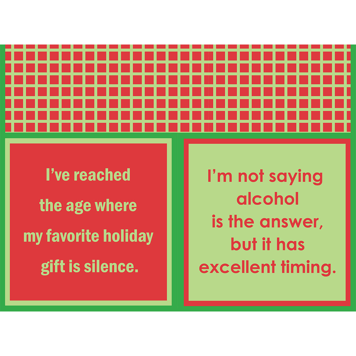 XMAS Alcohol Is The Answer Napkin