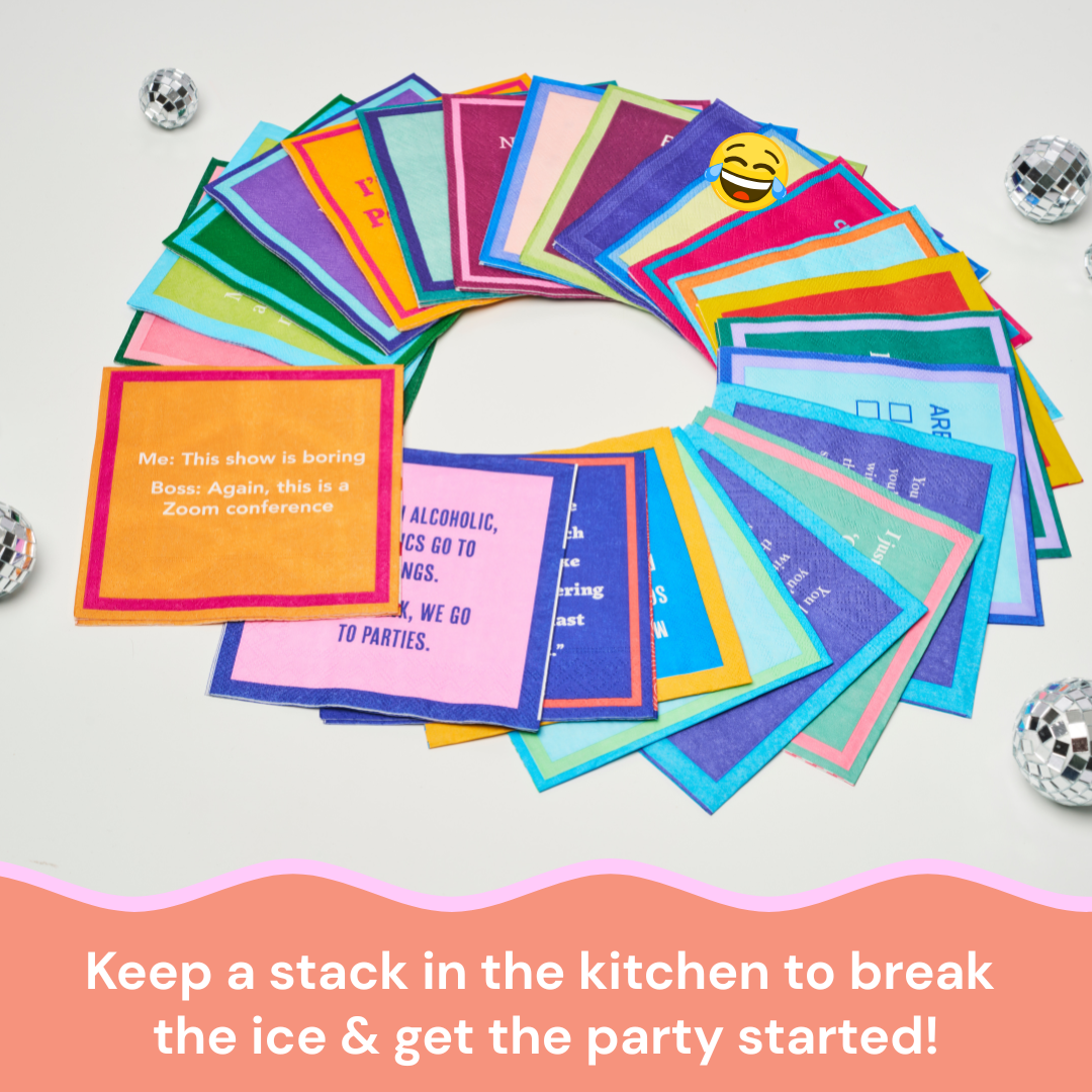 You drinking? Napkin