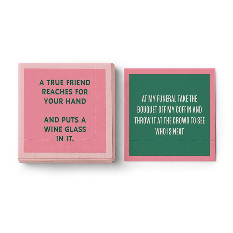 drinks on me True Friend Napkin