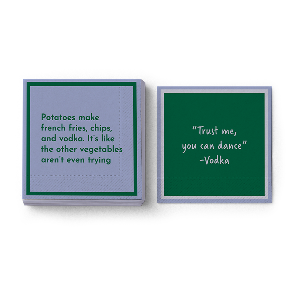 Drinks On Me Cocktail Napkin