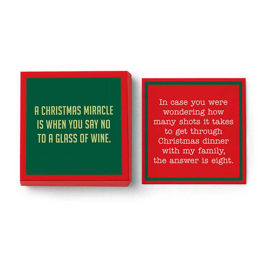 Shots Christmas Napkin