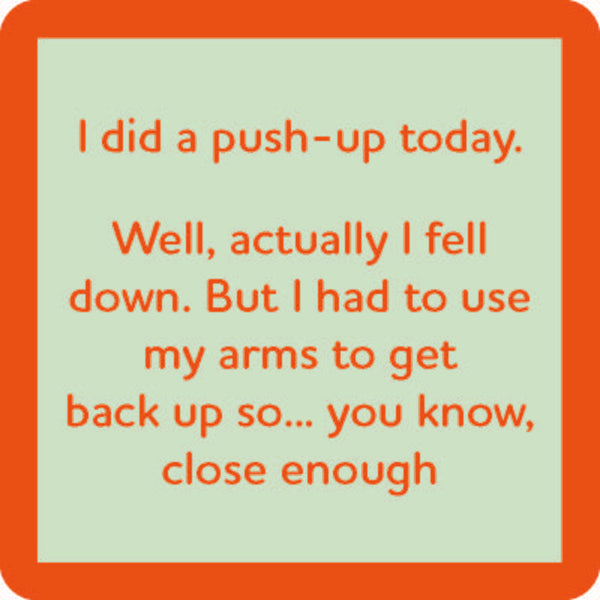 I did a push-up today